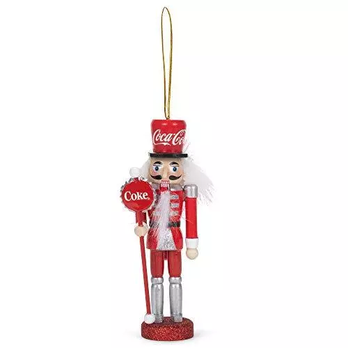 Coca Cola Nutcracker Christmas Tree Ornament 6 Inch CC6201