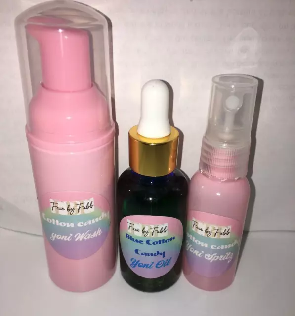 -Algodón De Azúcar *Yoni Wash, Oil & Spritz Trío**