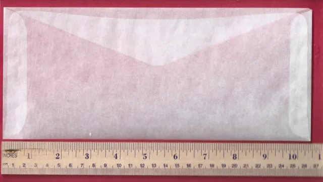 100 QUALITY JBM #11 Glassine Envelopes 4-1/2" x  10-3/8" V-Flap Made in USA