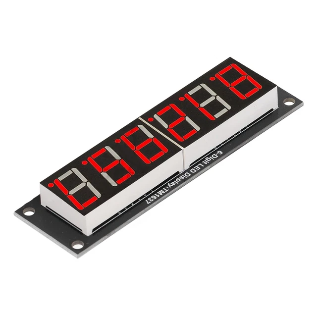 DIGITAL TUBE DISPLAY Module 6 Digit 7 Segment LED Board With TM1637 $12 ...