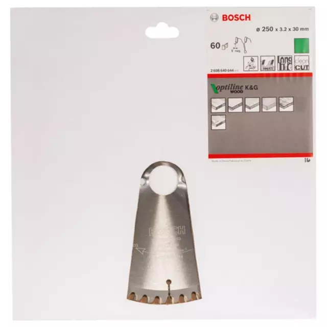 Bosch HM Sägeblatt Optiline Wood 254x2,8x30mm Z=60 WZ