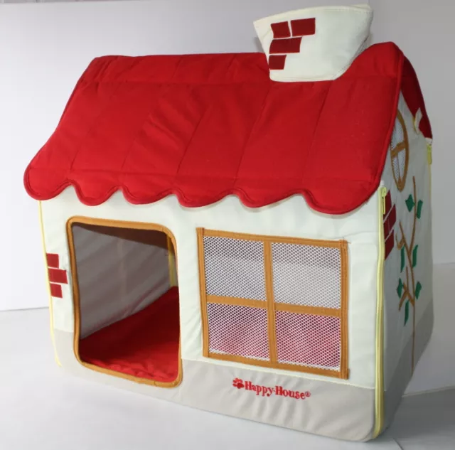 Hundehütte / Hundehaus / Katzenhaus von Happy House Stoff bunt 62x42x59 cm