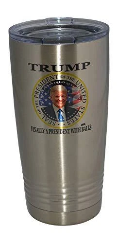 Funny Donald Trump 20 Oz. Travel Tumbler Mug Cup w/Lid Vacuum Insulated