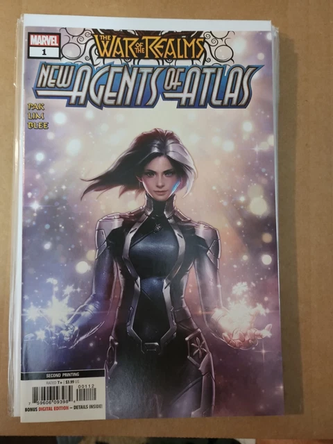 War of the Realms NEW AGENTS OF ATLAS #1 2nd Print 1st AERO + LUNA SNOW NM- 9.2