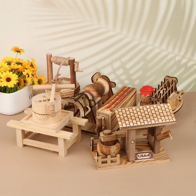Dollhouse Miniture Home Garden Decoration Arch Bridge Outdoor Scene Model Toy-EN