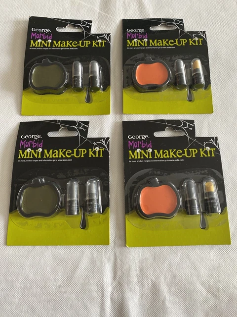 Bastoncini per trucco vernice viso matite e trucco Halloween mostro zombie spaventoso X4