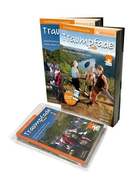 Traumpfade & Traumpfädchen Geschenk-Set. Zwei Bände mit 41 Top-Touren an Rhein,