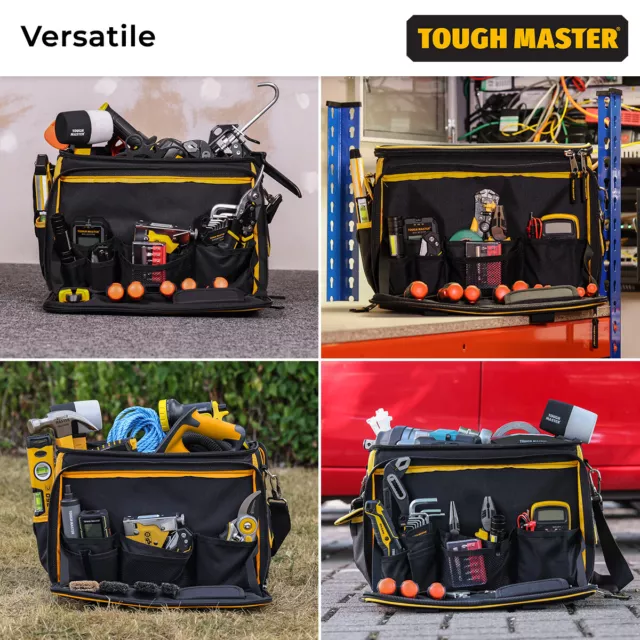 16 inches Heavy Duty Tool Bag Multi Purpose Storage for Electricians Technician 3