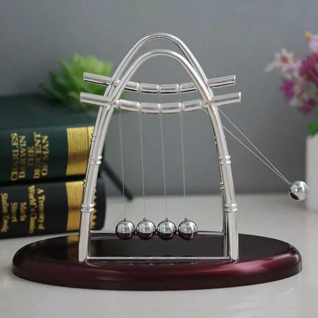 Newtons' Cradle Balance Ball Physics Kinetic Pendulum Office Desk Gadget Toy