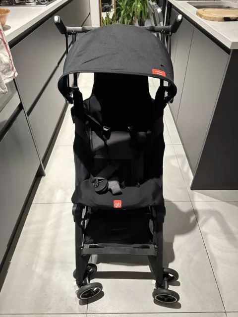 gb Pockit+ All-Terrain, Ultra Compact Lightweight Travel Stroller with  Canopy and Reclining Seat in Velvet Black