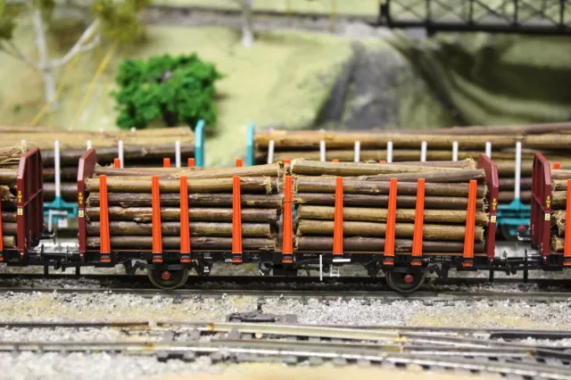 BULKSCENE 64mm MODEL TIMBER LOGS OO/HO GAUGE FOR WAGON LOADS - BULK QTY PACKS