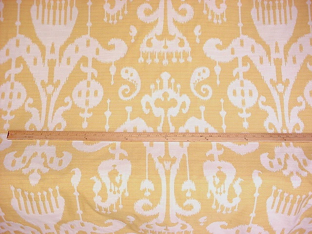 9-5/8Y Kravet / Lee Jofa Buttercup Daffodill Yellow Ikat Upholstery Fabric