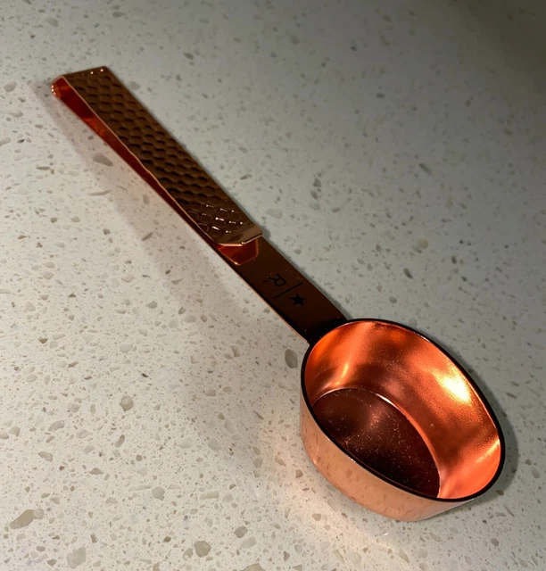 STARBUCKS RESERVE COLLECTIBLE Copper Clip 2TBS Coffee Scoop Spoon New
