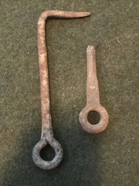 Antique Hand Forged Door Latch Hook Primitive Barn Farmhouse Repurpose Decor 6”