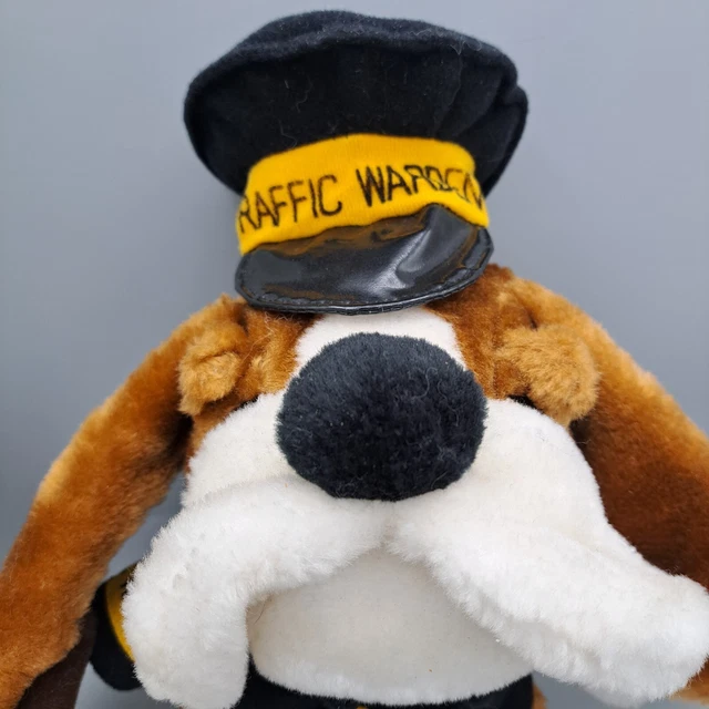 TRAFFIC WARDEN BLOOD Hound Dog Soft Toy Plush Grove International Retro