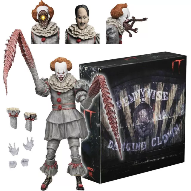 NECA IT Pennywise The Dancing Clown 2017 Ultimate 7" Action Figure 1:12 Scale