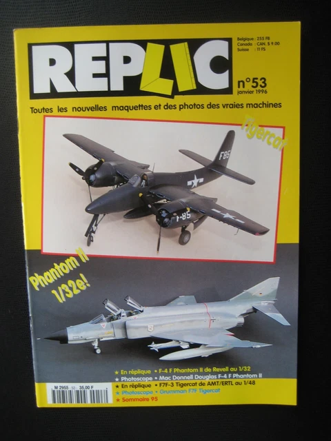 REPLIC n° 53 - DOUGLAS F-4F PHANTOM II - GRUMMMAN F7F TIGERCAT