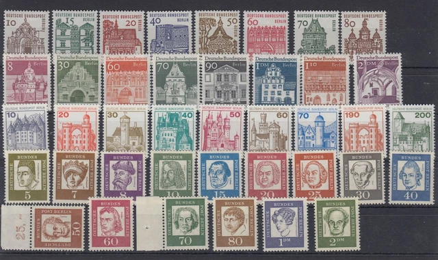 Berlin 1961-1971, kleiner Posten Freimarken, postfrisch
