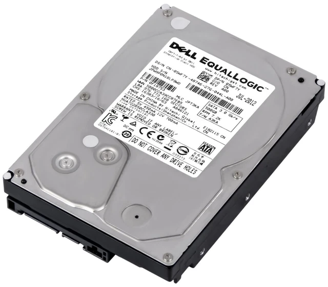 HARD DRIVE DELL 05WF7Y HUA722050CLA330 500GB 7200U/Min 32MB SATA II 3.5 ...