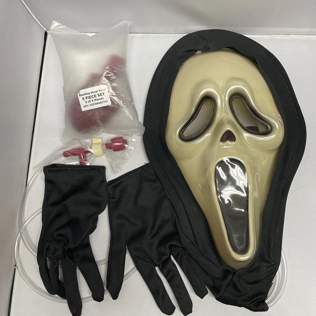 BLOODY BLEEDING HALLOWEEN Costume Scream Mask Ghost Face Heart Pumping W/ Robe £21.44 PicClick UK