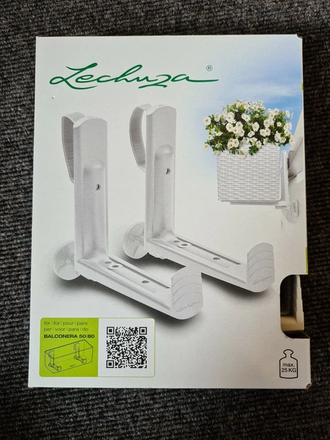 LECHUZA BALKONKASTENHALTER BALCONERA Blumenkastenhalter 2erSet