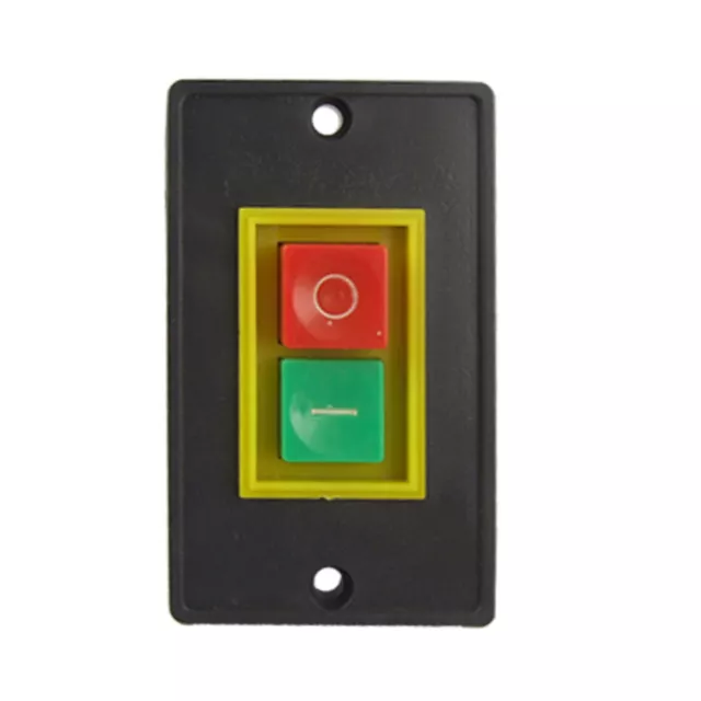 QCS1 Red Green On-Off I/O Start Stop Push Button Switch 2KW 380V AC 88x53mm