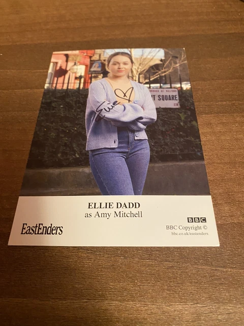 ELLIE DADD as AMY - Hand Signed EASTENDERS BBC 2023 Cast Card
