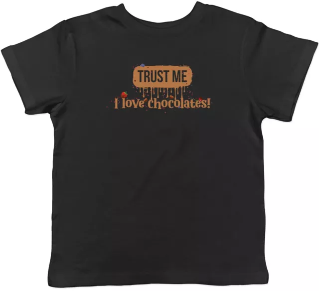 Funny Chocolate Kids T-Shirt Trust Me I Love Chocolate Childrens Boys Girls Gift