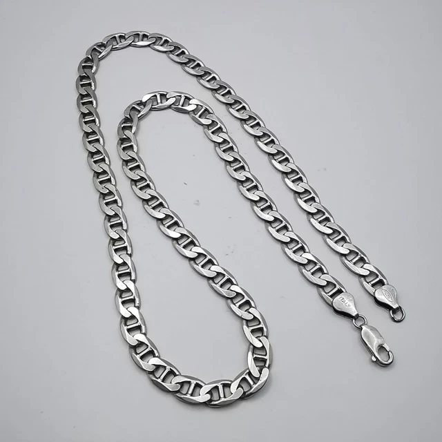 Chaîne Collier Vintage URSS En Argent Massif 925 - Bijou Ancien Pour Femme Ou Homme