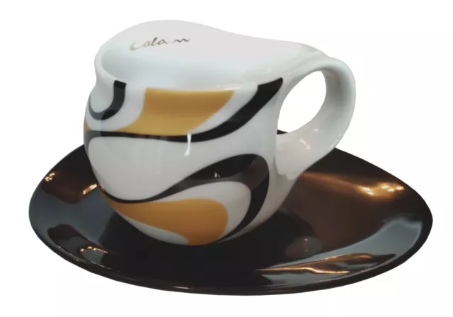 Colani Espressotasse mit Untertasse große Tasse Espresso Mokkatasse wave 0,08l