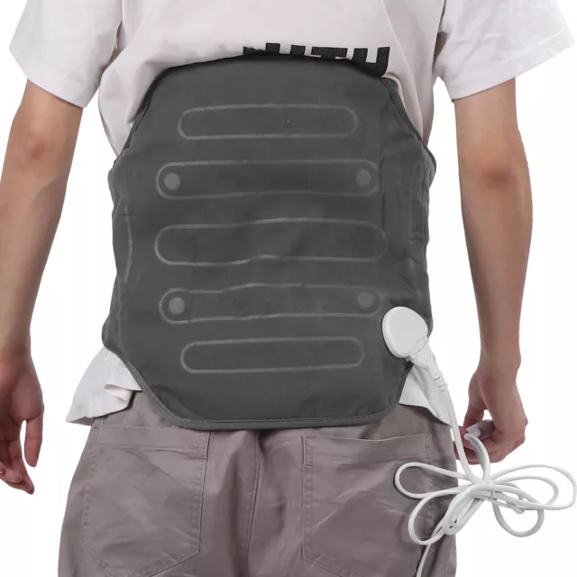 Cinturón de cintura eléctrico con calefacción abdominal baja espalda almohadillas de masaje envolvente oscuro