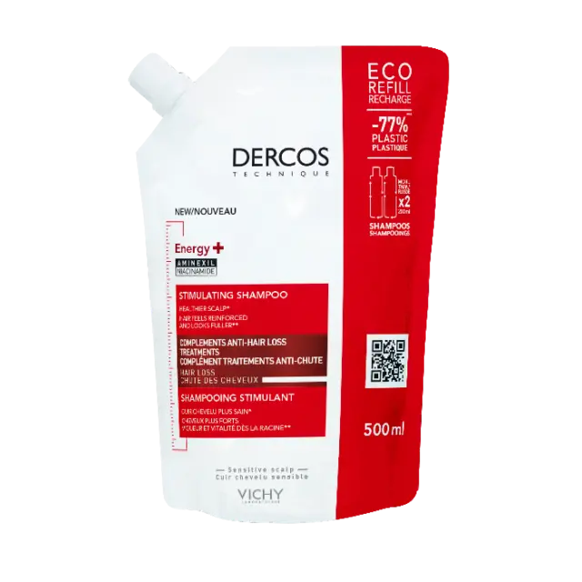 Shampoo Energizzante Dercos Vichty Ecoricarica 500ml