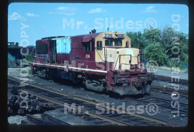 Original Slide MEC Maine Central CRIP Paint U25B 236 Waterville ME 1980