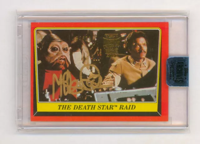 Star Wars Archives Signature Series card - Mike Quinn on 1983 ROTJ card