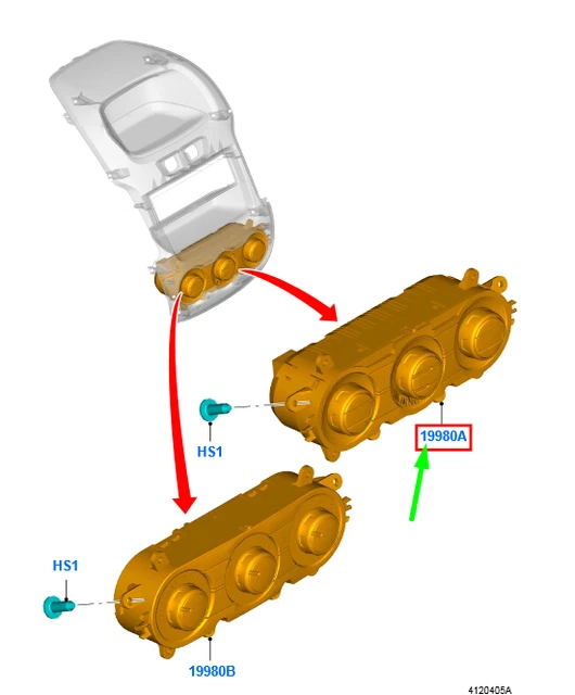 FORD RANGER T6 MK1 Heater Control Unit 1854327 AB3918C612AK NEW