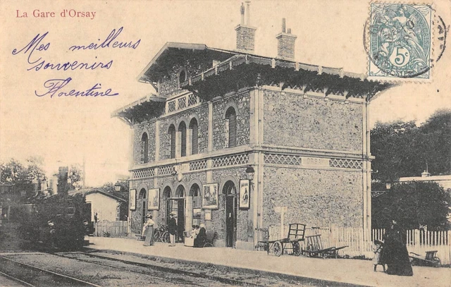 Cpa 91 Orsay / La Gare / Train / Locomotive