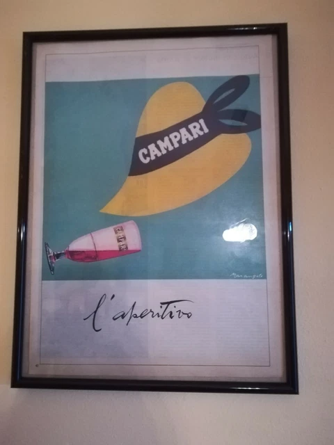 CAMPARI L'APERITIVO  1965. Franz Marangolo advertising Pubblicità