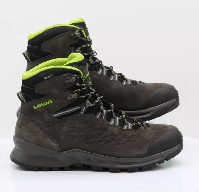 Lowa Explorer Gtx Mid Mens Boots Uk 8 Eu 42 Grey Suede Goretex Rrp £185 Gr