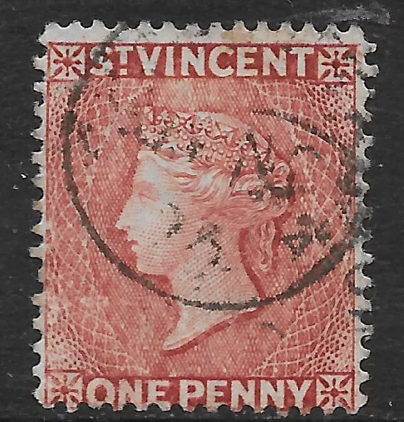 St Vincent British Colonies 1885-1897 Queen Victoria 1P Mi n.32 US