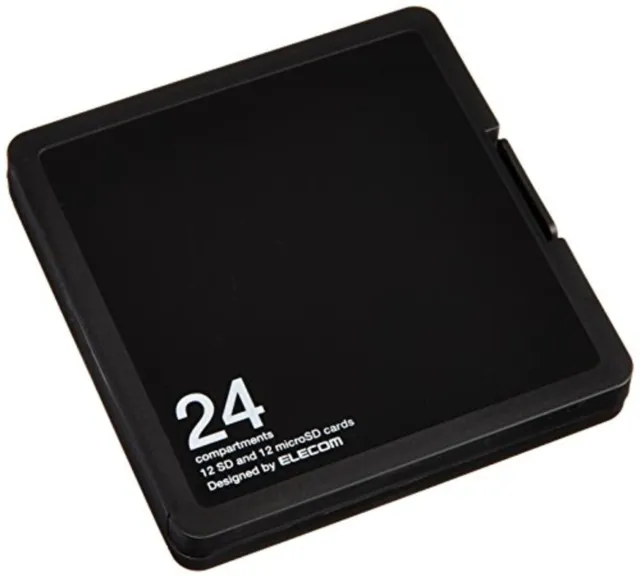 ELECOM memory card case SD case plastic SD12 sheet + microSD12 Holds F/S wTrack#