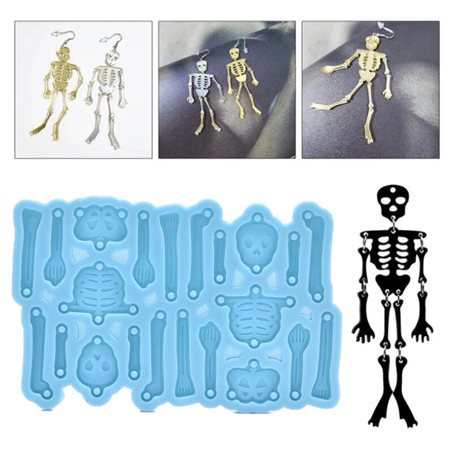 Silikon Schädel Form Für Resin - 3D Epoxidharz Form Für Halloween Deko & Kerzen