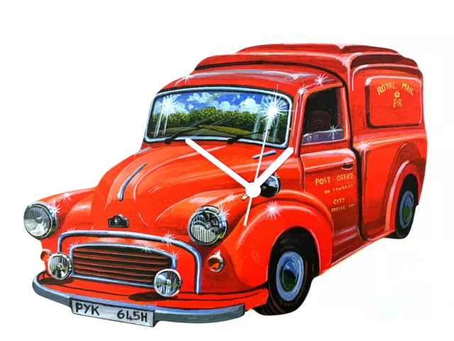 Post Office Van Clock - Royal Mail Van Morris Minor Van -Morris Minor Vans WT56C