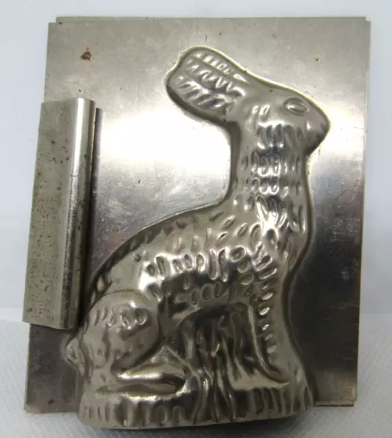 Antique Chocolate Mold Easter Sitting Bunny 3 1/4" tall