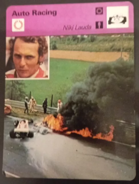 Niki Lauda "Nurburgring" Auto Racing Editions Rencontre Sportscaster 1977 (UK)