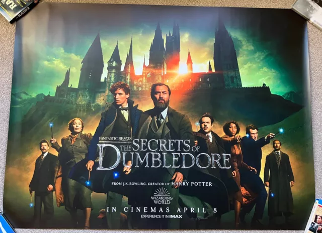 Fantastic Beasts: The Secrets Of Dumbledore UK quad cinema poster (Harry Potter)