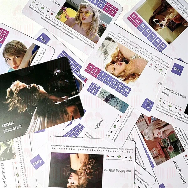 TAYLOR SWIFT PIANO Calendar 2024 with Music Sheets Toy Piano New Open