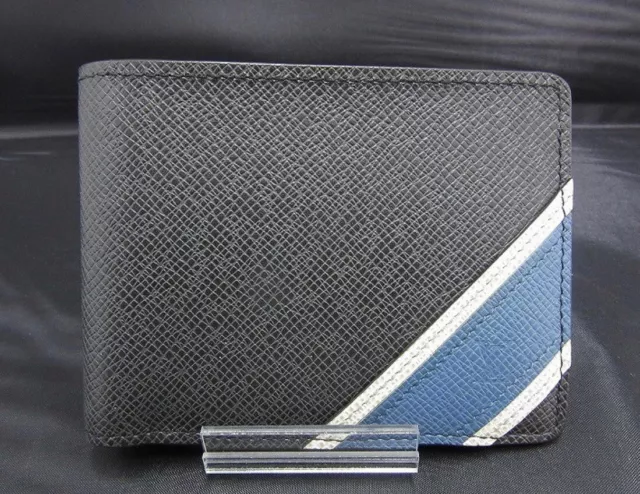 Pre-owned Multiple Wallet Monogram Pacific Taiga Blue