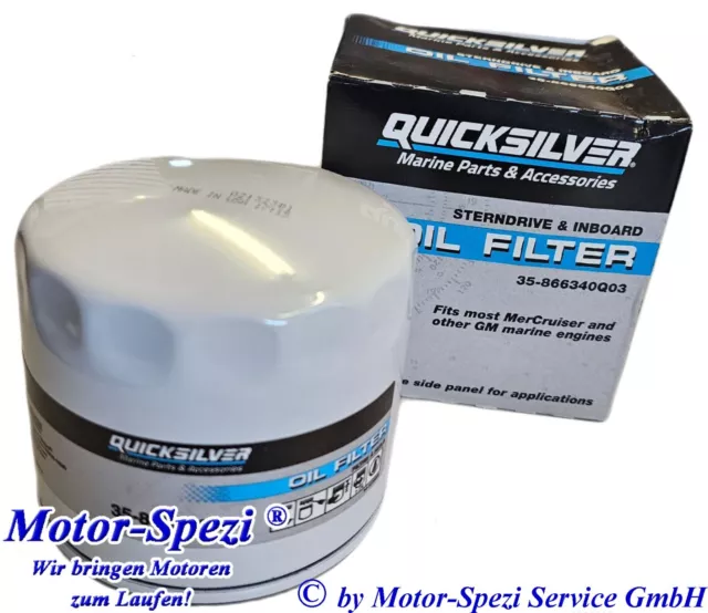 Quicksilver Ölfilter für Mercruiser V6 und V8, original 35-866340Q03 er. 802885Q