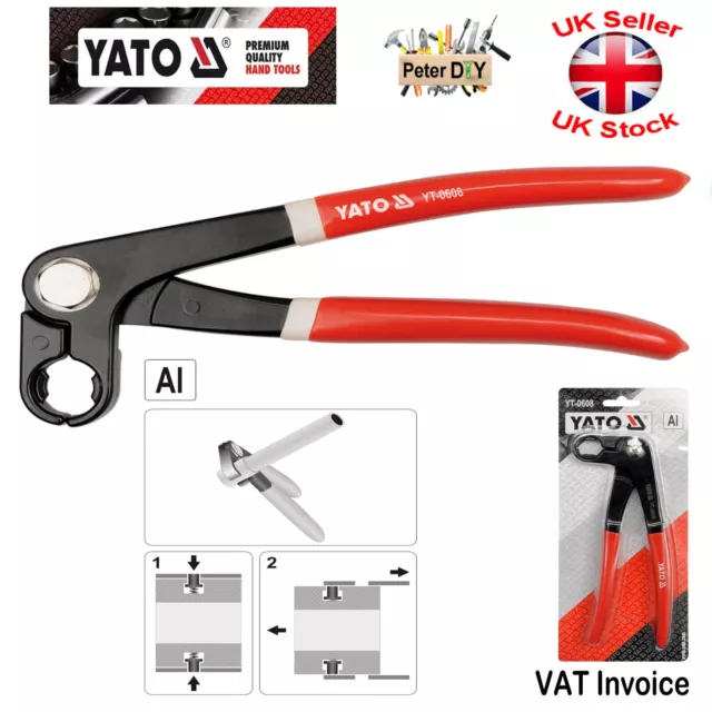 Yato Professional PINZE CLIP TUBO ALIMENTAZIONE CARBURANTE PINZA PINZA FILTRO CARBURANTE in linea