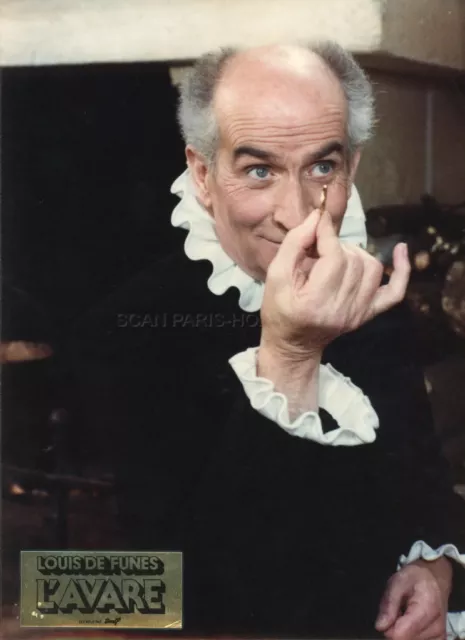 Louis De Funes L'avare 1980 Photo Ancienne Argentique Grand Format Luxe N°1